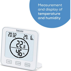 Beurer HM 22 Thermo-Hygrometer, Indoor – Temperature Climate Control, an