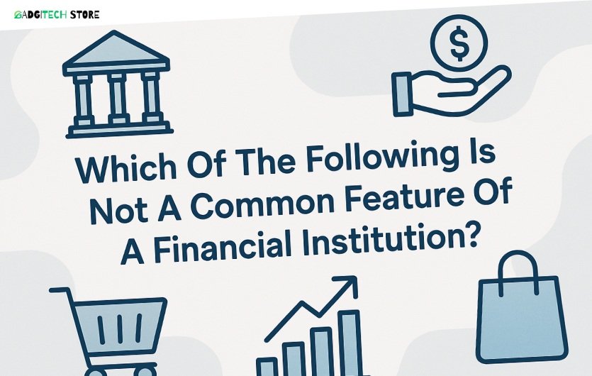 Which Of The Following Is Not A Common Feature Of A Financial Institution
